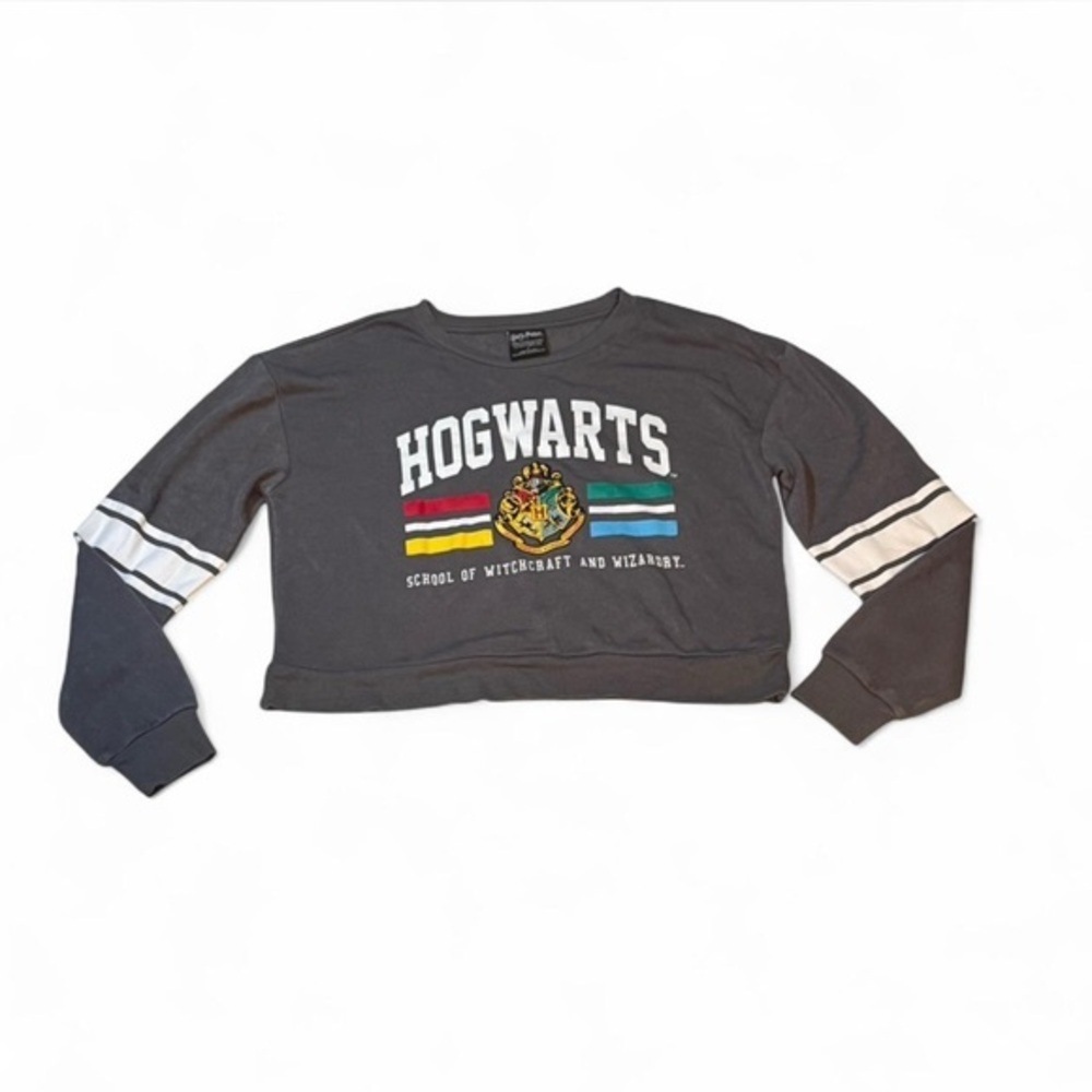 Warner Bros. Hogwarts Gray Sweatshirt with Crest